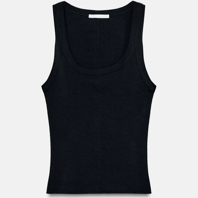Zara Ribbed Sleeveless Top