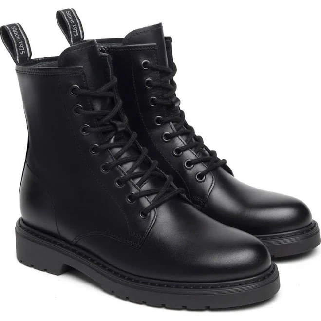 NeroGiardini Women's Clean Calfskin Combat Boots