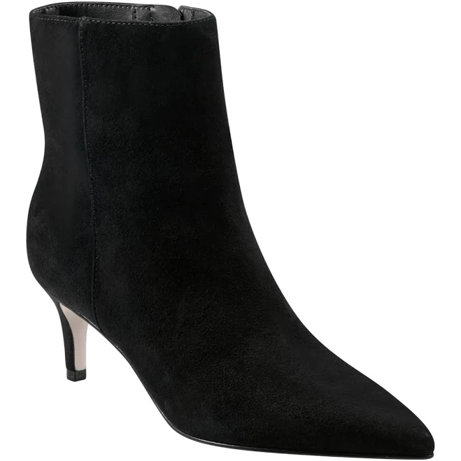 Marc Fisher Women's Glorry Pointy Toe Kitten Heel Booties