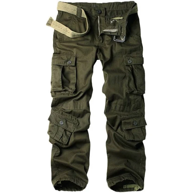 HARDLAND Men's Casual Army Cargo Pants with Big Pockets