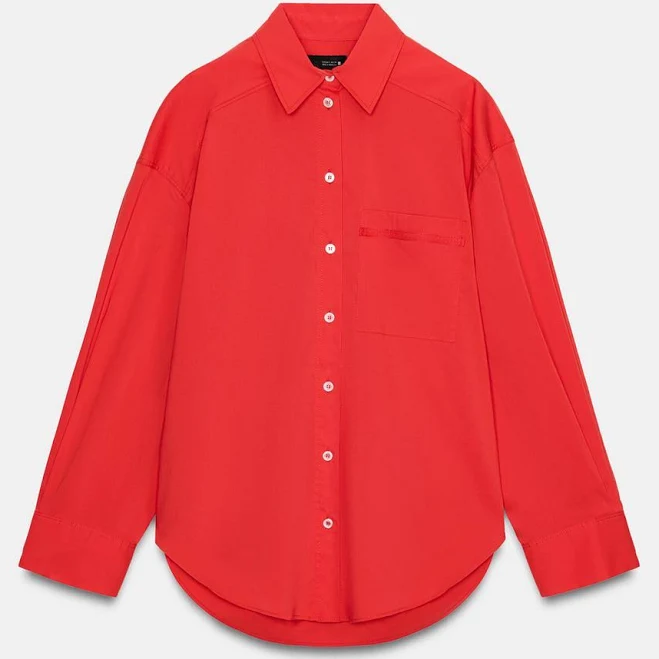Zara Oversized Poplin Shirt