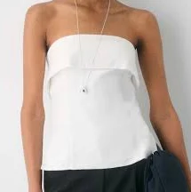 Aritzia Babaton Element Linen Tube Top