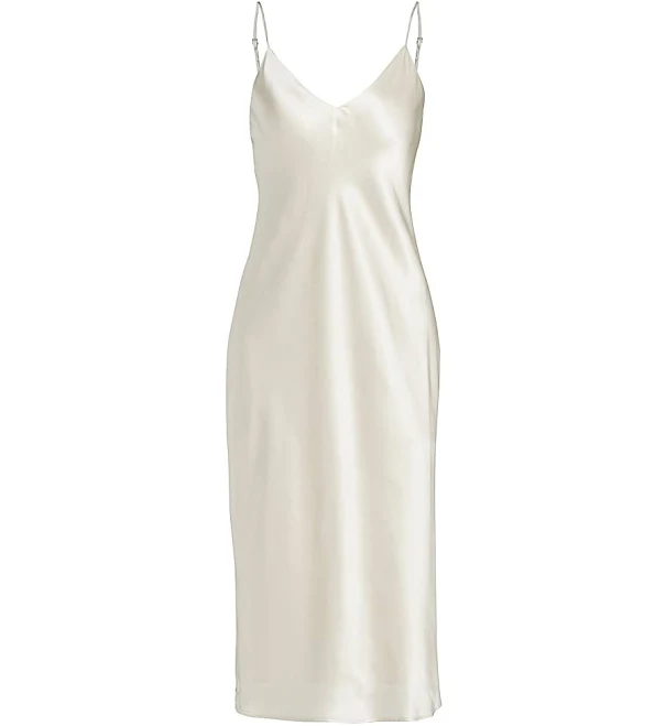 L'AGENCE Women's Jodie Silk Slip Dress
