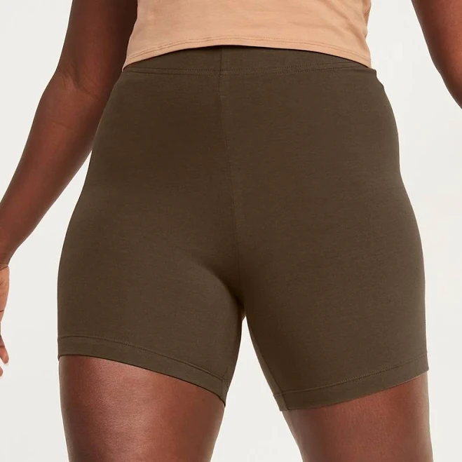 Old Navy Women's High-Waisted Jersey Biker Shorts with 6-Inch Inseam