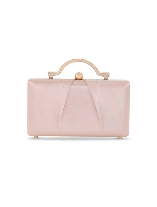 Jewel Badgley Mischka Women's Emma Satin Minaudiere Clutch with Outer Pocket