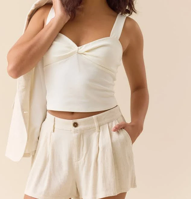 Altar'd State Laila Linen Trouser Shorts