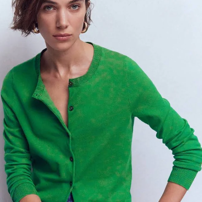 Boden Women's Emilia Cotton Crew Cardigan