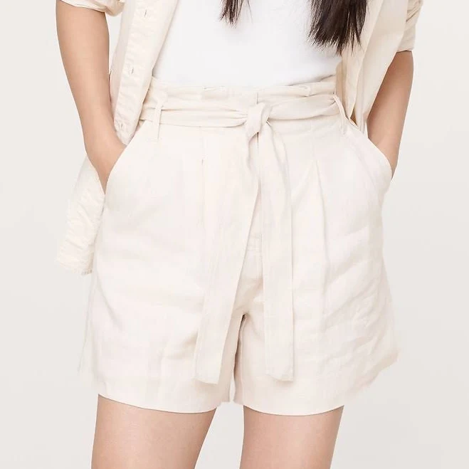 Banana Republic Women's Linen Paperbag Shorts