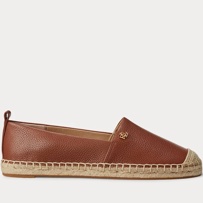 Cameryn IV Tumbled Leather Espadrille | Ralph Lauren