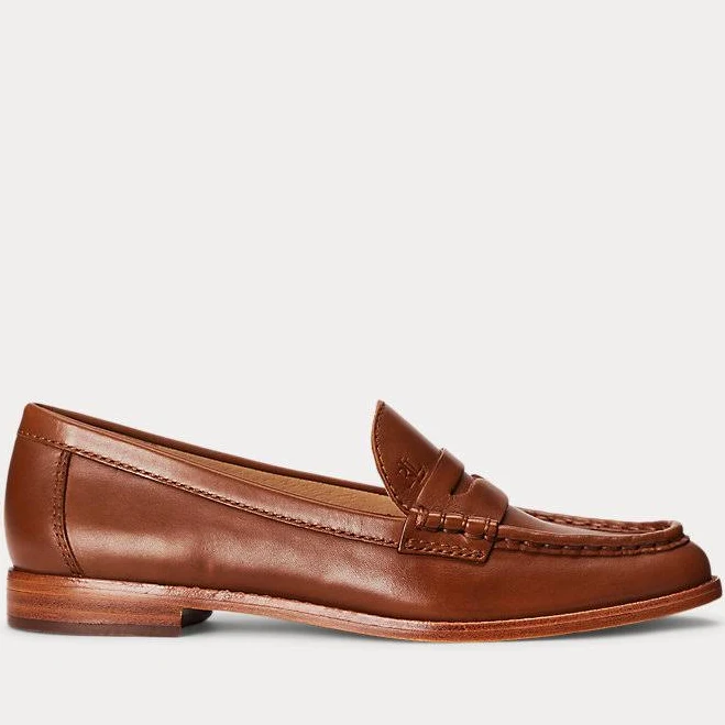 Wynnie Burnished Leather Loafer | Ralph Lauren