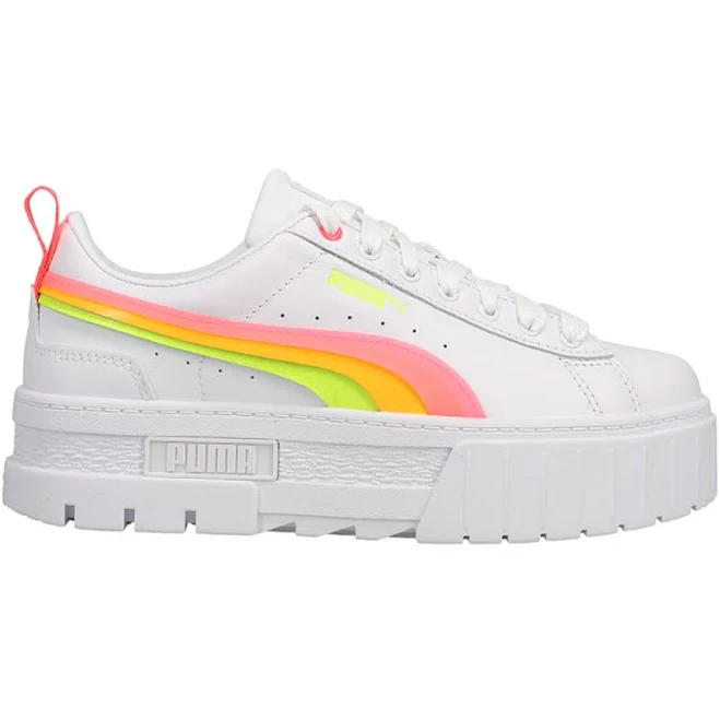 Puma Womens Mayze Summer Squeeze Perforated Platform Sneakers