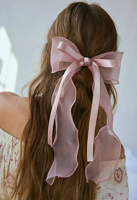 Inez Chiffon Ribbon Hair Bow