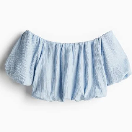 H&M Ladies Off-The-Shoulder Crop Top