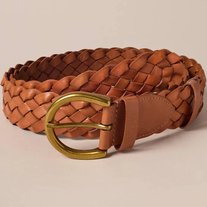 Lucky Brand Women's Woven Leather Belt