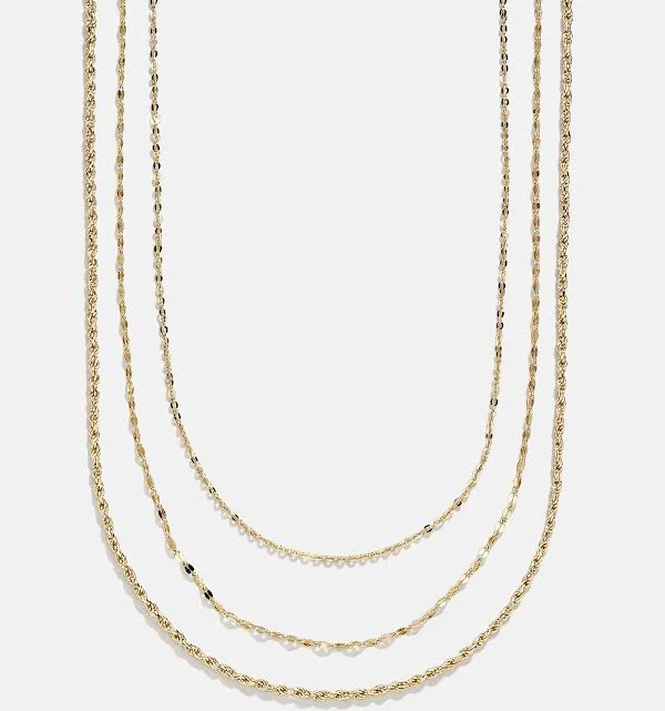 BaubleBar Emma 14K Gold Layered Necklace