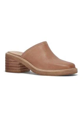 Frye Women's Kate Square Toe Block Heel Mules