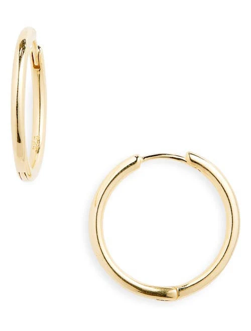 Madewell Sterling Silver Demi-Fine Hoop Earrings
