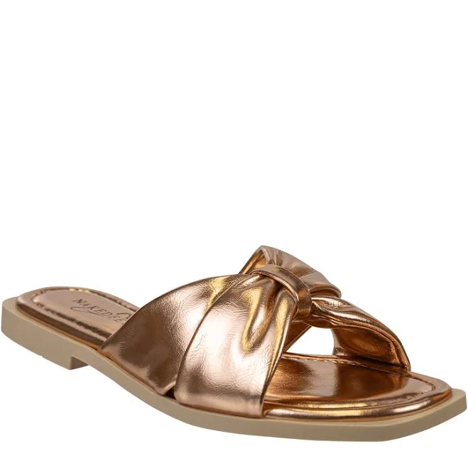Metallic Slide Sandals