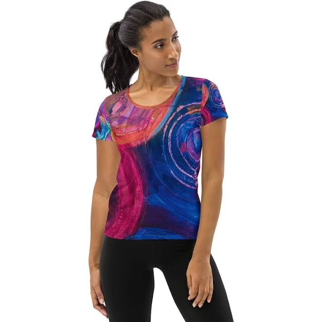 Women's Boho Abstract Art T-Shirt