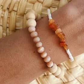 Wood Bead Bracelet Stack