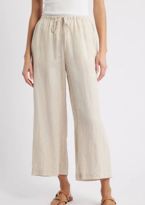 Caslon Wide Leg Linen Pants