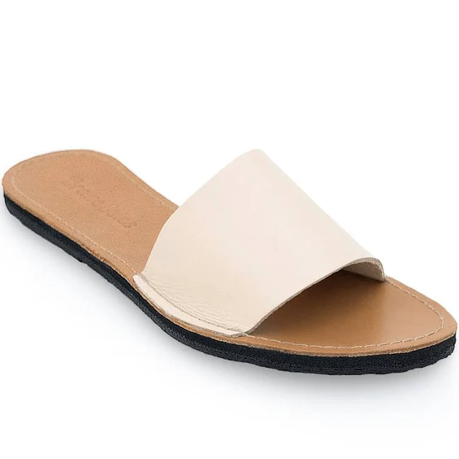 The Linda Leather Slide Sandal