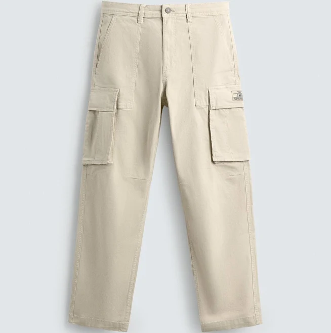 Zara Men's Relaxed Fit Cargo Pants