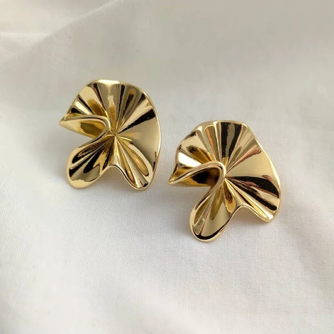 Chunky Gold Stud Earrings