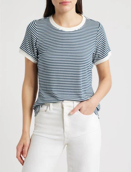 City Blues Women's Stripe Ringer T-Shirt