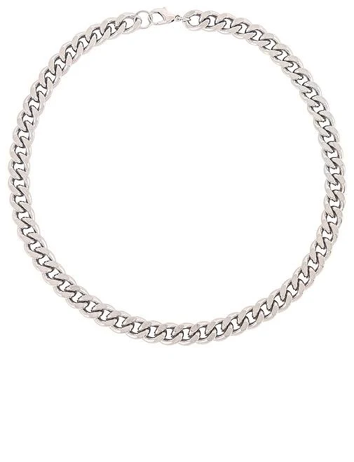 8 Other Reasons Sterling Silver Chain Link Collar Necklace