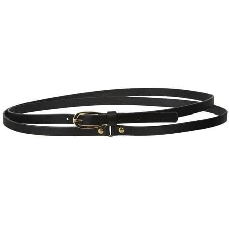 Beltiscool Women's 1/2" (13 mm) Skinny Double Wrap Leather Belt