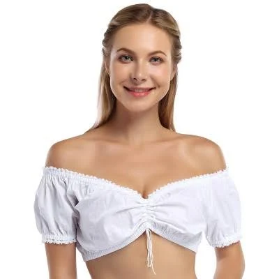Clearlove Women's Off Shoulder Wrap Shirt