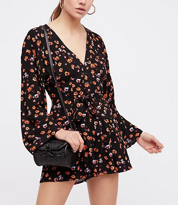 Free People L'Amour Printed Romper