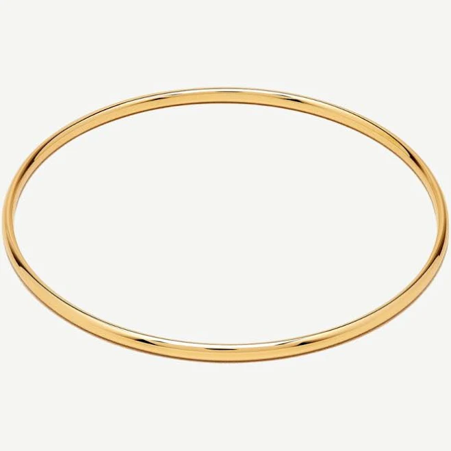 D.Louise Jewellery | Classic Gold Bangle | Small/ Medium | Waterproof & Tarnish Free | Chic and Timeless Jewellery