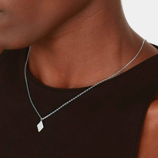 925 Sterling Silver Minimal Geometry Necklace