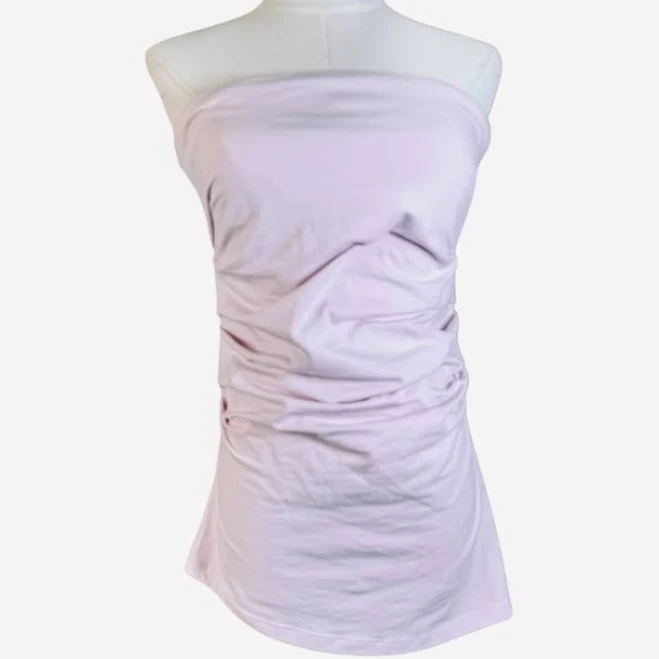 Good American Tops | Good American Strapless Ruched Tube Top In Lilac Size L Nwt | Color: Purple | Size: L | Fdownhill's Closet