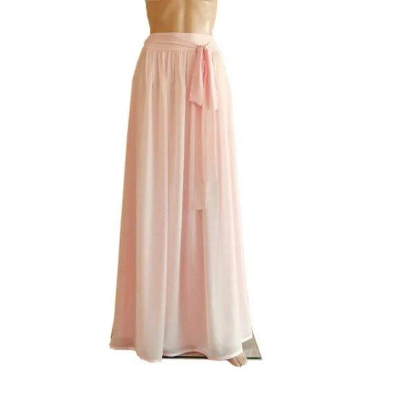 Floor Length Chiffon Maxi Skirt
