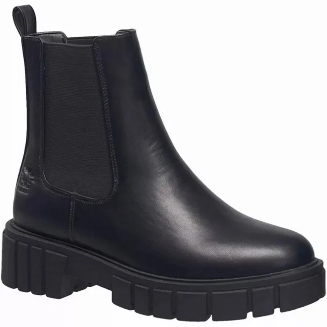 C & C California Women's Brooke Lug Sole Chelsea Boots Vegan Black Us
