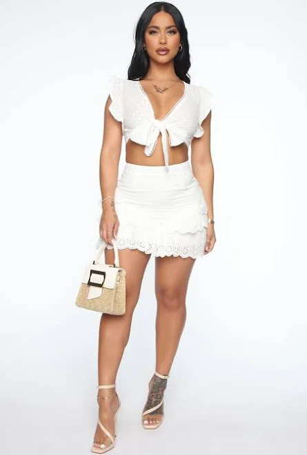 Fashion Nova Conjunto de Falda You Make My Earth Quake