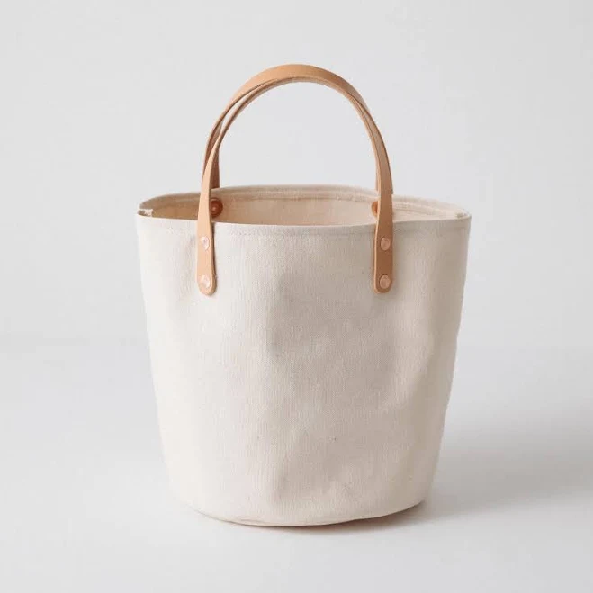 Canvas Bucket Tote +$25
