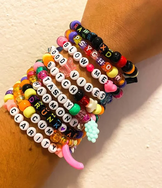 Handmade Kandi Bracelets (25 Pack)
