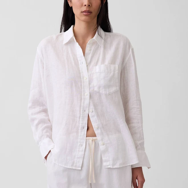 Gap Women's Oversized Linen Shirt