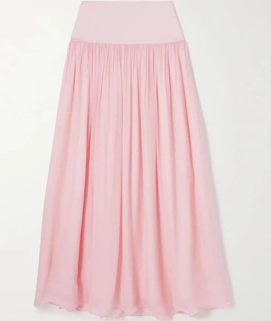 Posse Solene Pleated Maxi Skirt