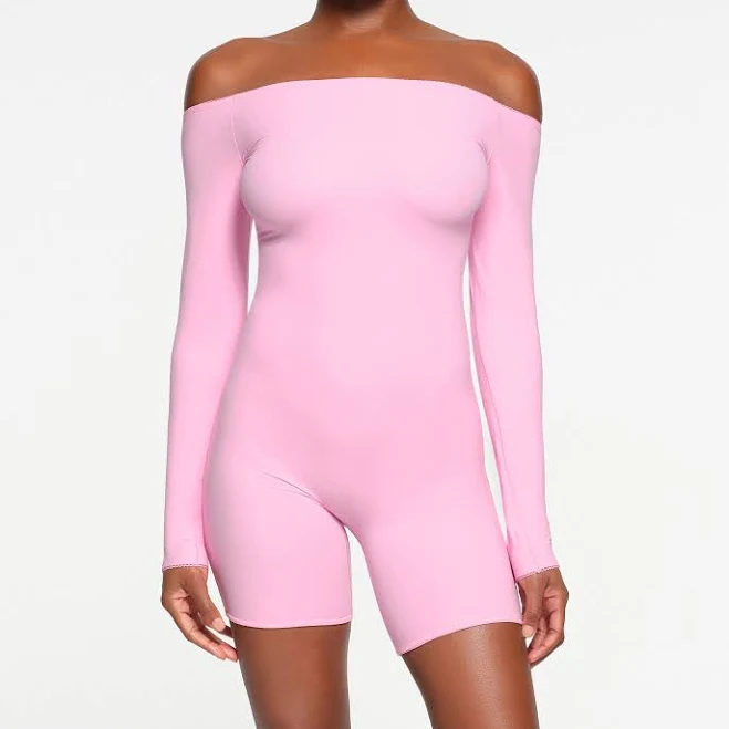 Skims Picot Off The Shoulder Onesie