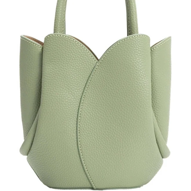 Melie Bianco Tulip Mini Recycled Vegan Leather Top Handle Bag