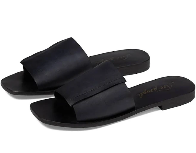 Free People Verona Leather Slide Sandals