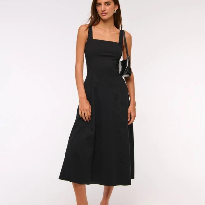 Abercrombie & Fitch Women's Mila Stretch Midi Dress