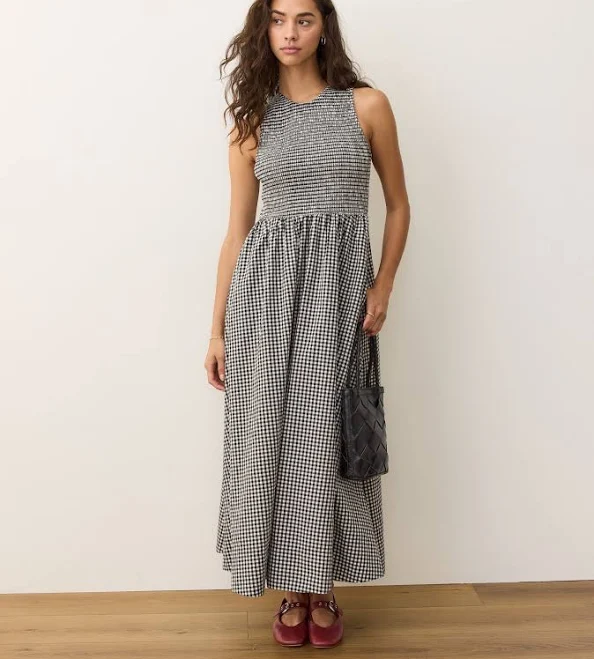 Marine Layer Women's Darcy Poplin Smocked Dress