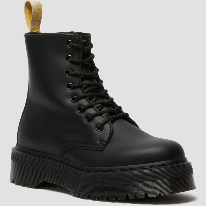 Dr. Martens, Vegan Jadon Ii Mono Platform Boots in Black, Size M 13 - School Shoes