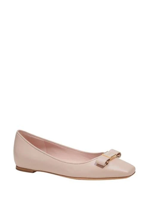 Kate Spade new york Women's Bowdie Leather Ballet Flats